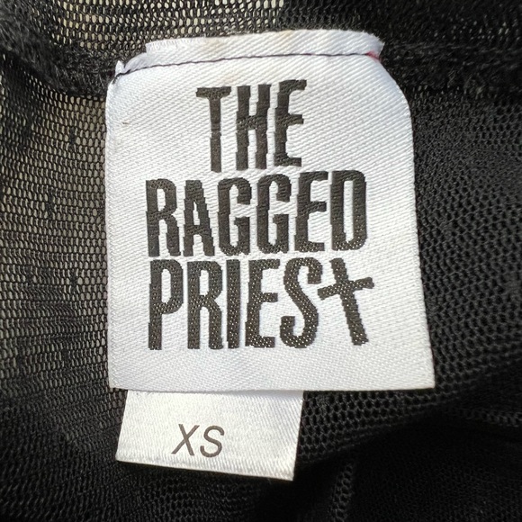 NWOT The Ragged Priest Slice Front Maxi Sheer T-Shirt Dress Black Size XS - Picture 10 of 11